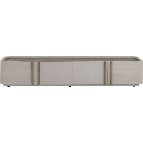 Jamille 80 inch Cream Media Console & Cabinet